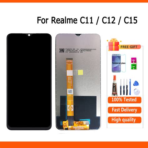LCD TOUCHSCREEN REALME C11 2020 RMX2185 REALME C12 REALME C15 RMX2180 LCD TS FULLSET